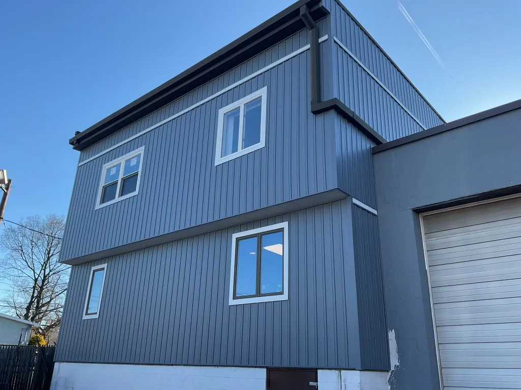 Seamless gutter run on a home in New Jersey