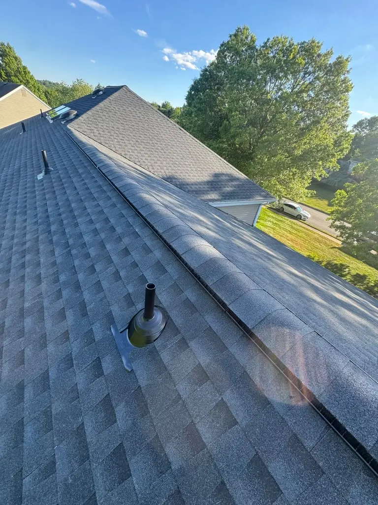 Finished roof installation by DNC Construction in New Jersey