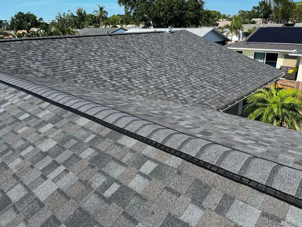 Residential asphalt shingle roof replacement on a New Jersey home